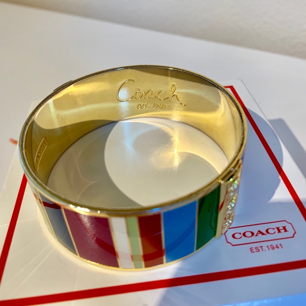 DONATED Coach Legacy Striped Varigated Bangle